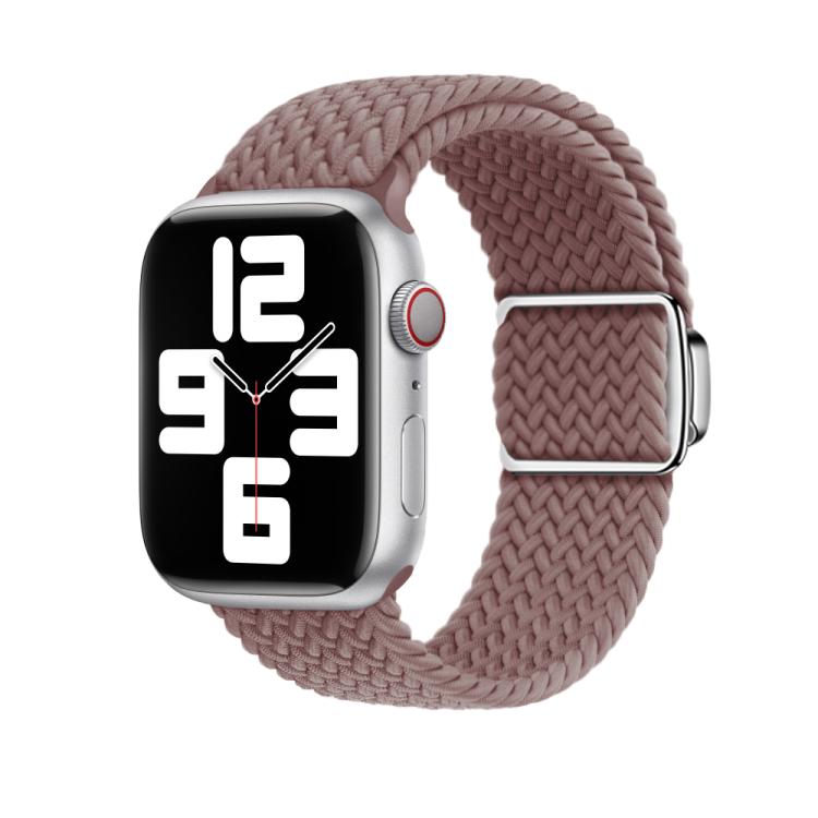 For Apple Watch 46mm / 49mm / 45mm / 44mm Kalebol Nylon Loop Magnetic Buckle Watch Band(Smoky Purple)