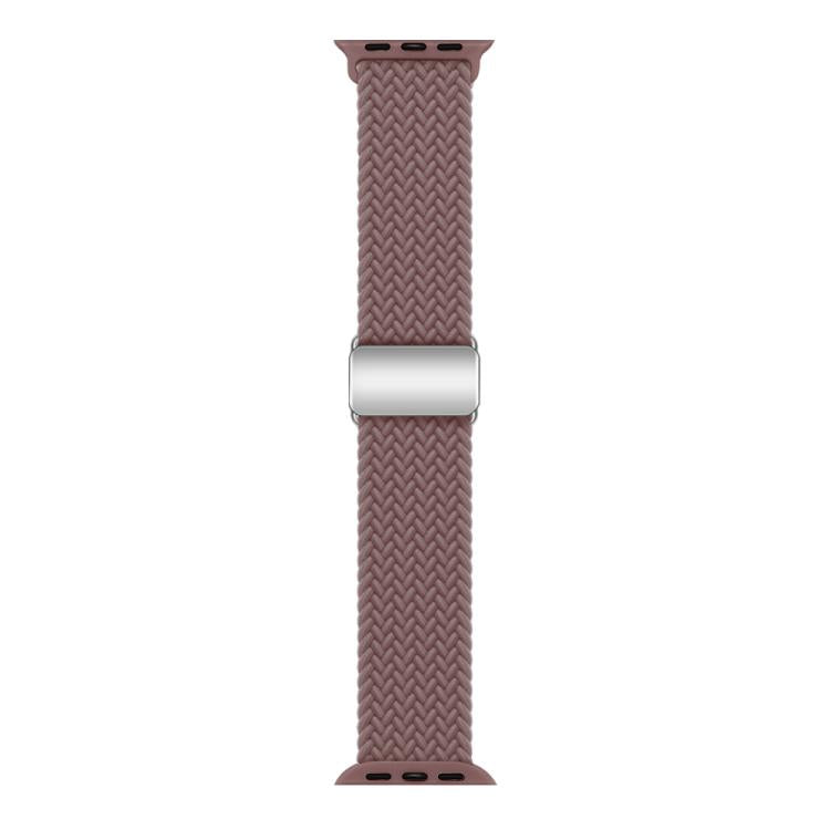 For Apple Watch 46mm / 49mm / 45mm / 44mm Kalebol Nylon Loop Magnetic Buckle Watch Band(Smoky Purple)