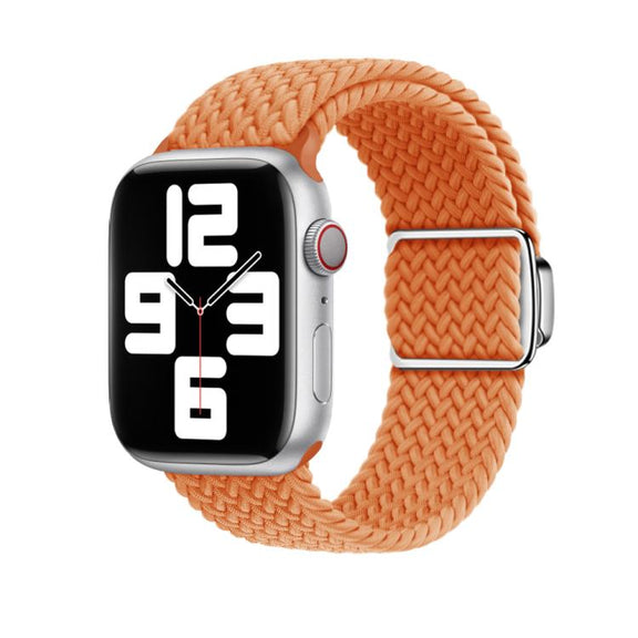 For Apple Watch 42mm / 41mm / 40mm / 38mm Kalebol Nylon Loop Magnetic Buckle Watch Band(Orange)