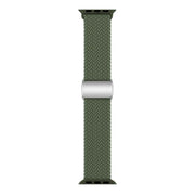 For Apple Watch 42mm / 41mm / 40mm / 38mm Kalebol Nylon Loop Magnetic Buckle Watch Band(Dark Olive)