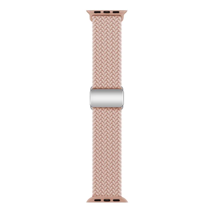 For Apple Watch 42mm / 41mm / 40mm / 38mm Kalebol Nylon Loop Magnetic Buckle Watch Band(Pink Sand)