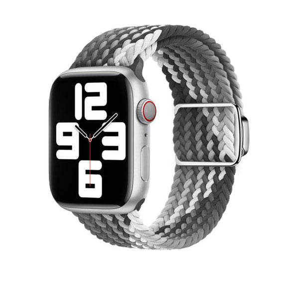 For Apple Watch 42mm / 41mm / 40mm / 38mm Kalebol Nylon Loop Magnetic Buckle Watch Band(Dark Chocolate)