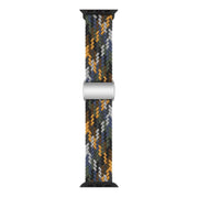 For Apple Watch 42mm / 41mm / 40mm / 38mm Kalebol Nylon Loop Magnetic Buckle Watch Band(Camo Colorful)