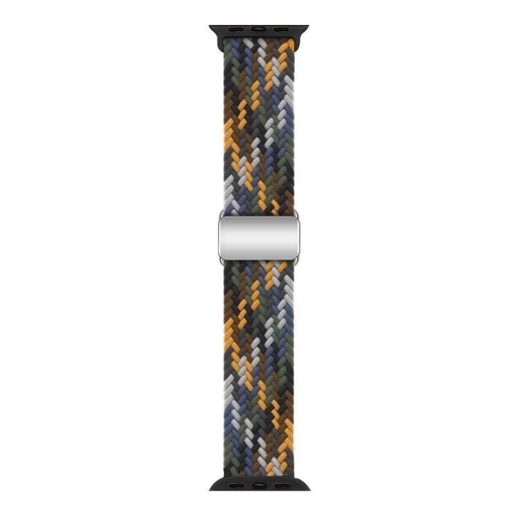 For Apple Watch 42mm / 41mm / 40mm / 38mm Kalebol Nylon Loop Magnetic Buckle Watch Band(Camo Colorful)