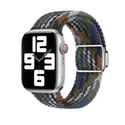 For Apple Watch 42mm / 41mm / 40mm / 38mm Kalebol Nylon Loop Magnetic Buckle Watch Band(Cowboy Colorful 2)