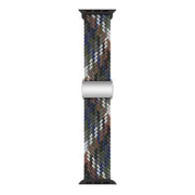 For Apple Watch 42mm / 41mm / 40mm / 38mm Kalebol Nylon Loop Magnetic Buckle Watch Band(Cowboy Colorful 2)