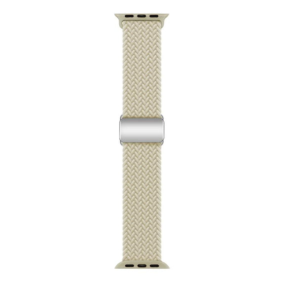 For Apple Watch 42mm / 41mm / 40mm / 38mm Kalebol Nylon Loop Magnetic Buckle Watch Band(Starlight)