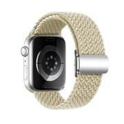 For Apple Watch 42mm / 41mm / 40mm / 38mm Kalebol Nylon Loop Magnetic Buckle Watch Band(Starlight)