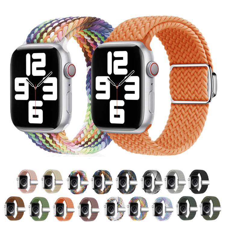 For Apple Watch 42mm / 41mm / 40mm / 38mm Kalebol Nylon Loop Magnetic Buckle Watch Band(Orange) - free shipping - PMc TechLife - Order now!