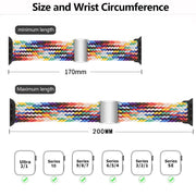 For Apple Watch 46mm / 49mm / 45mm / 44mm Kalebol Nylon Loop Magnetic Buckle Watch Band(Light Grey)
