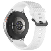 20mm Kalebol Steel Buckle Spruce Silicone Watch Band(White)