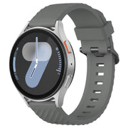 20mm Kalebol Steel Buckle Spruce Silicone Watch Band(Space Grey)