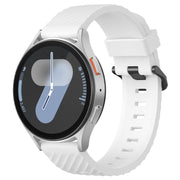 22mm Kalebol Steel Buckle Spruce Silicone Watch Band(White)