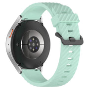 22mm Kalebol Steel Buckle Spruce Silicone Watch Band(Teal)