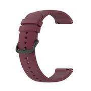 20mm Kalebol Round Tail Silicone Watch Band(Wine Red)