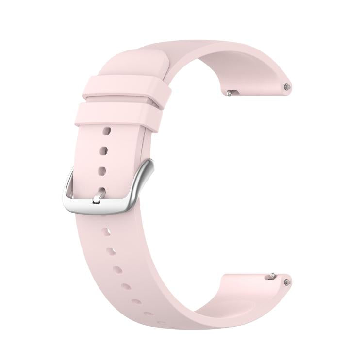 20mm Kalebol Round Tail Silicone Watch Band(Light Pink)