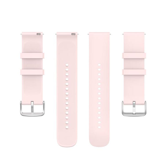 20mm Kalebol Round Tail Silicone Watch Band(Light Pink)