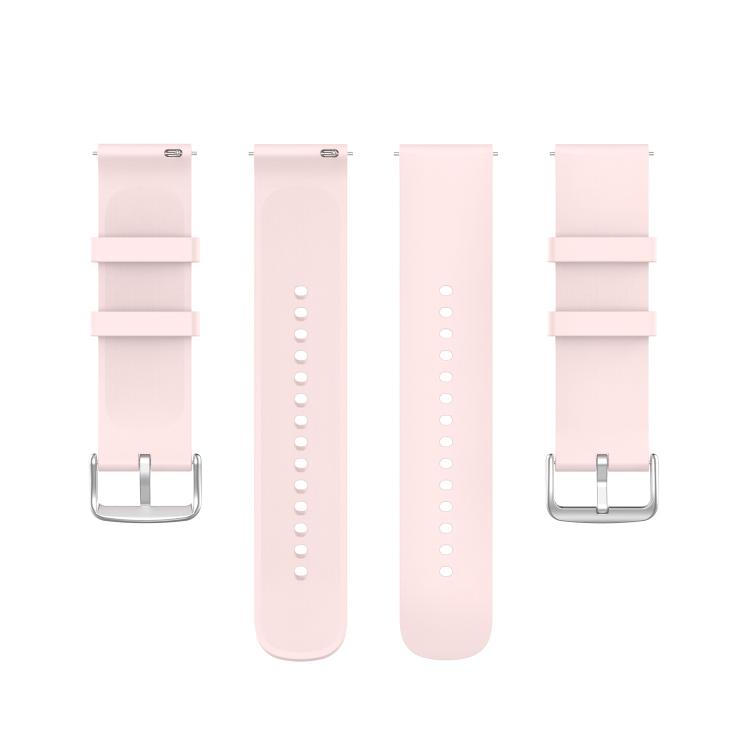 20mm Kalebol Round Tail Silicone Watch Band(Light Pink)
