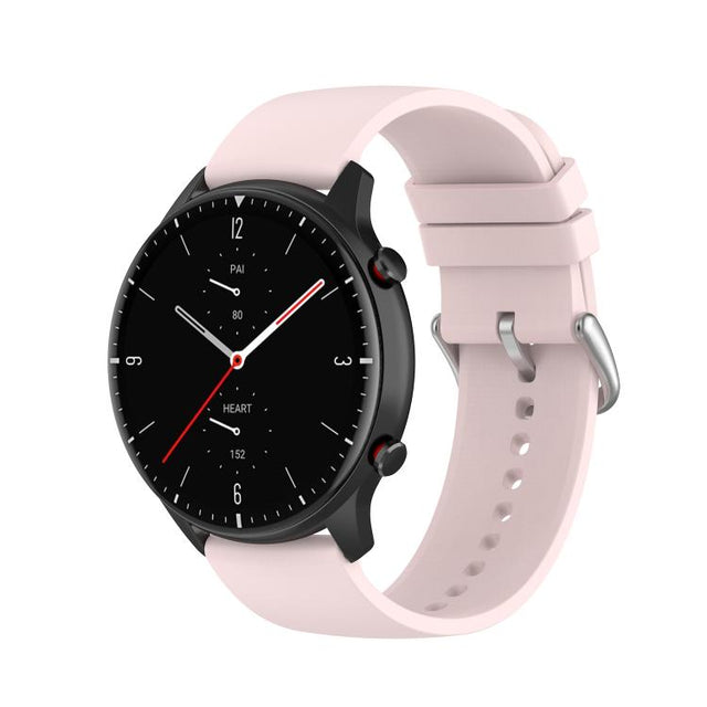 20mm Kalebol Round Tail Silicone Watch Band(Light Pink)