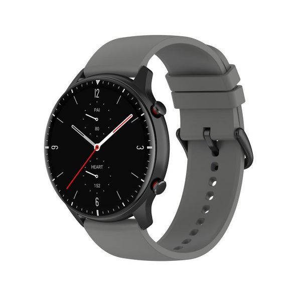 20mm Kalebol Round Tail Silicone Watch Band(Dark Grey)