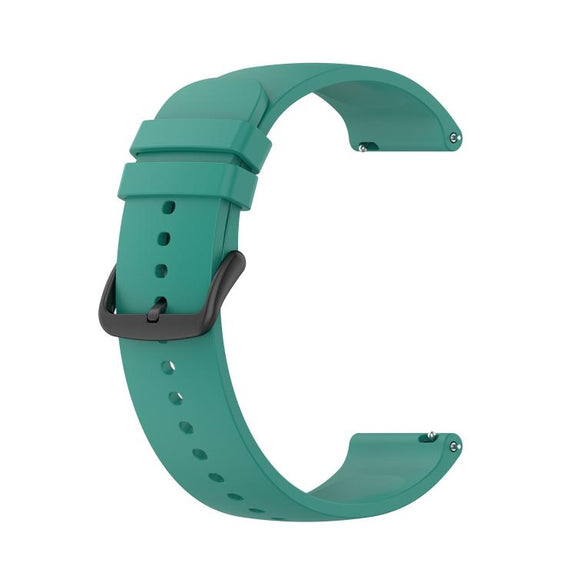 20mm Kalebol Round Tail Silicone Watch Band(Pine Green)
