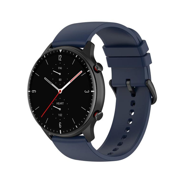 20mm Kalebol Round Tail Silicone Watch Band(Midnight Blue)