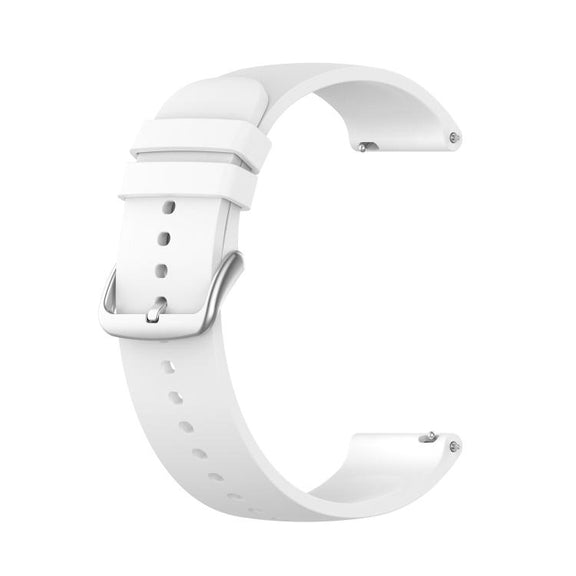 22mm Kalebol Round Tail Silicone Watch Band(White)