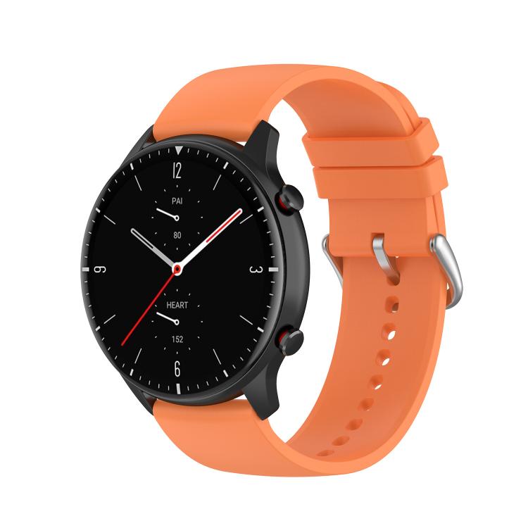 22mm Kalebol Round Tail Silicone Watch Band(Orange) - 22mm Bands by Kalebol | Online Shopping South Africa | PMc TechLife | Buy Now Pay Later Mobicred