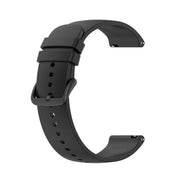 22mm Kalebol Round Tail Silicone Watch Band(Black)