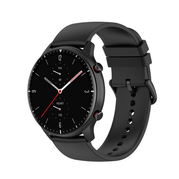 22mm Kalebol Round Tail Silicone Watch Band(Black)