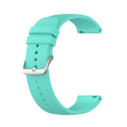22mm Kalebol Round Tail Silicone Watch Band(Lake Blue)
