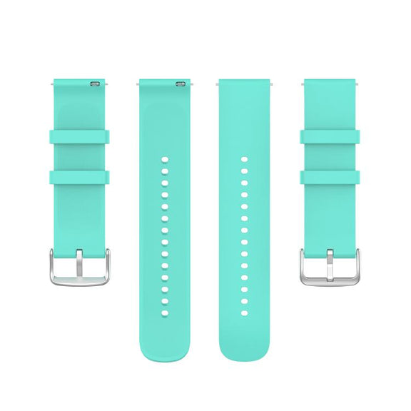 22mm Kalebol Round Tail Silicone Watch Band(Lake Blue)