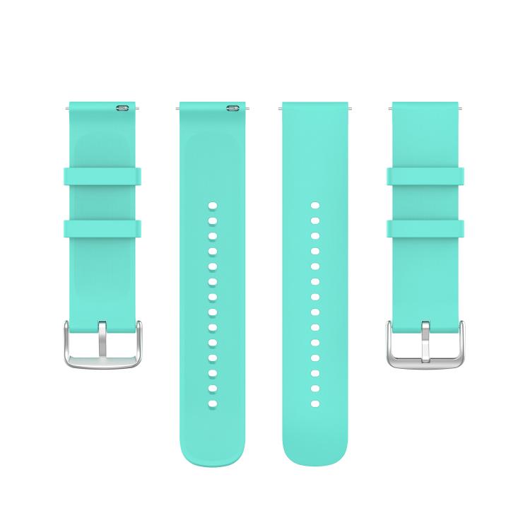 22mm Kalebol Round Tail Silicone Watch Band(Lake Blue)