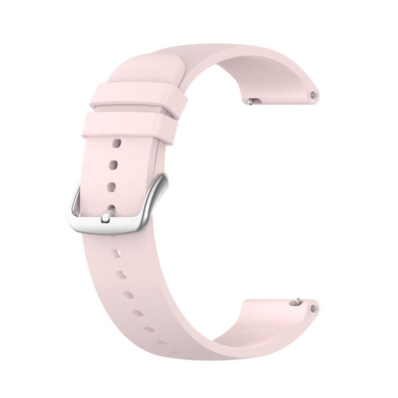 22mm Kalebol Round Tail Silicone Watch Band(Light Pink)