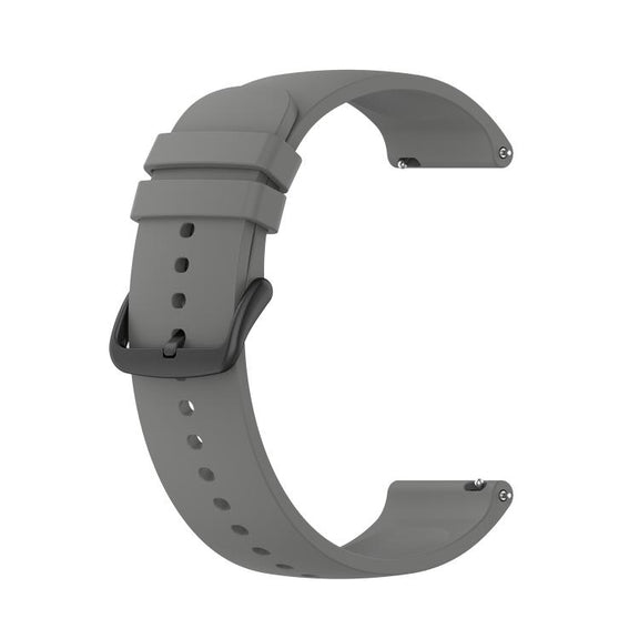 22mm Kalebol Round Tail Silicone Watch Band(Dark Grey)
