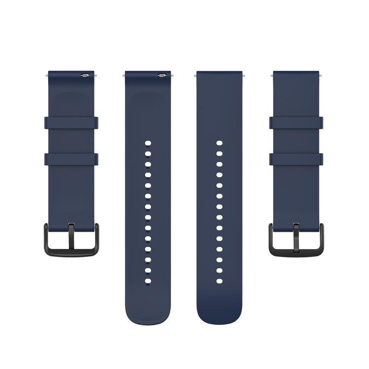 22mm Kalebol Round Tail Silicone Watch Band(Midnight Blue)