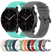 22mm Kalebol Round Tail Silicone Watch Band(Red)