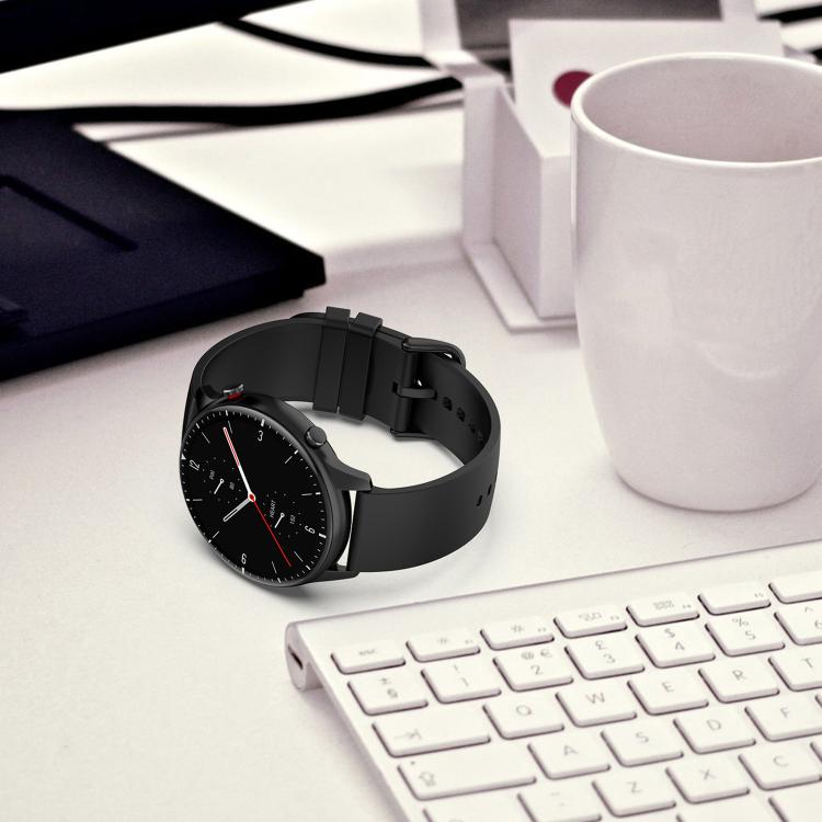 22mm Kalebol Round Tail Silicone Watch Band(Wine Red)