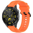 22mm Kalebol Black Buckle Tire Pattern Silicone Watch Band(Orange) - free shipping - PMc TechLife - Order now!