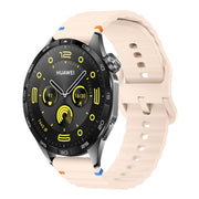 20mm Kalebol Wave Stitch Silicone Watch Band(Pink)
