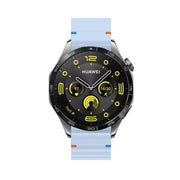 20mm Kalebol Wave Stitch Silicone Watch Band(Light Blue)
