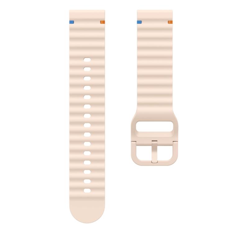 22mm Kalebol Wave Stitch Silicone Watch Band(Pink) - free shipping - PMc TechLife - Order now!