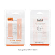 20mm Kalebol Wave Stitch Silicone Watch Band(Light Grey)