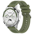 22mm Kalebol Ordinary Silver Buckle Hybrid Nylon Braid Silicone Watch Band(Green) - free shipping - PMc TechLife - Order now!
