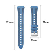 18mm Kalebol Composite Silicone Watch Band(Light Blue)