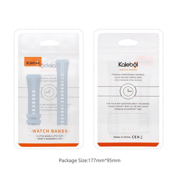 18mm Kalebol Composite Silicone Watch Band(Dark Blue)