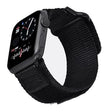 For Apple Watch 46mm / 49mm / 45mm / 44mm Kalebol Canvas Nylon Hook and Loop Watch Band(Black) - Watch Bands by Kalebol | Online Shopping South Africa | PMc TechLife | Buy Now Pay Later Mobicred