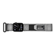 For Apple Watch 42mm / 41mm / 40mm / 38mm Kalebol Canvas Nylon Hook and Loop Watch Band(Grey)