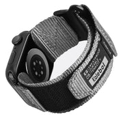 For Apple Watch 42mm / 41mm / 40mm / 38mm Kalebol Canvas Nylon Hook and Loop Watch Band(Grey)