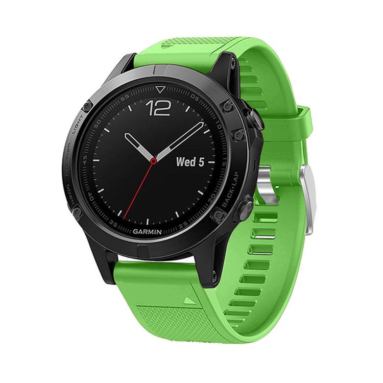 For Garmin QuickFit Kalebol 22mm Rhombus Texture Silicone Watch Band(Grass Green) - free shipping - PMc TechLife - Order now!